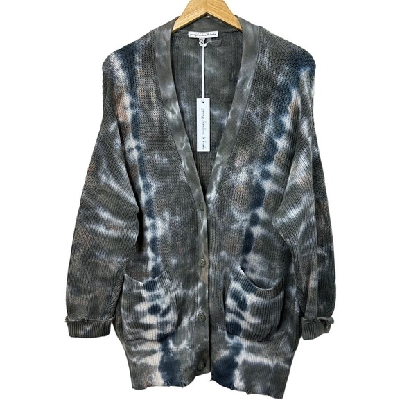 Young Fabulous & Broke Long Sleeve Ombre Sweater, M/L - Picture 1 of 9